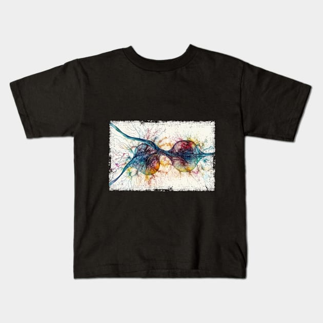 Abstract Human nerve cell Kids T-Shirt by erzebeth